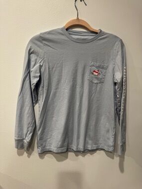 Vineyard Vines Light Blue Crew Neck Long Sleeve Tee
